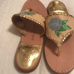 Jack Rogers embroidered sandal